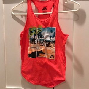 Vibrant Pink Nike tank top